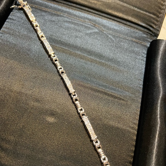 Silpada Sterling silver and Cubic zirconia tennis bracelet - Picture 2 of 9